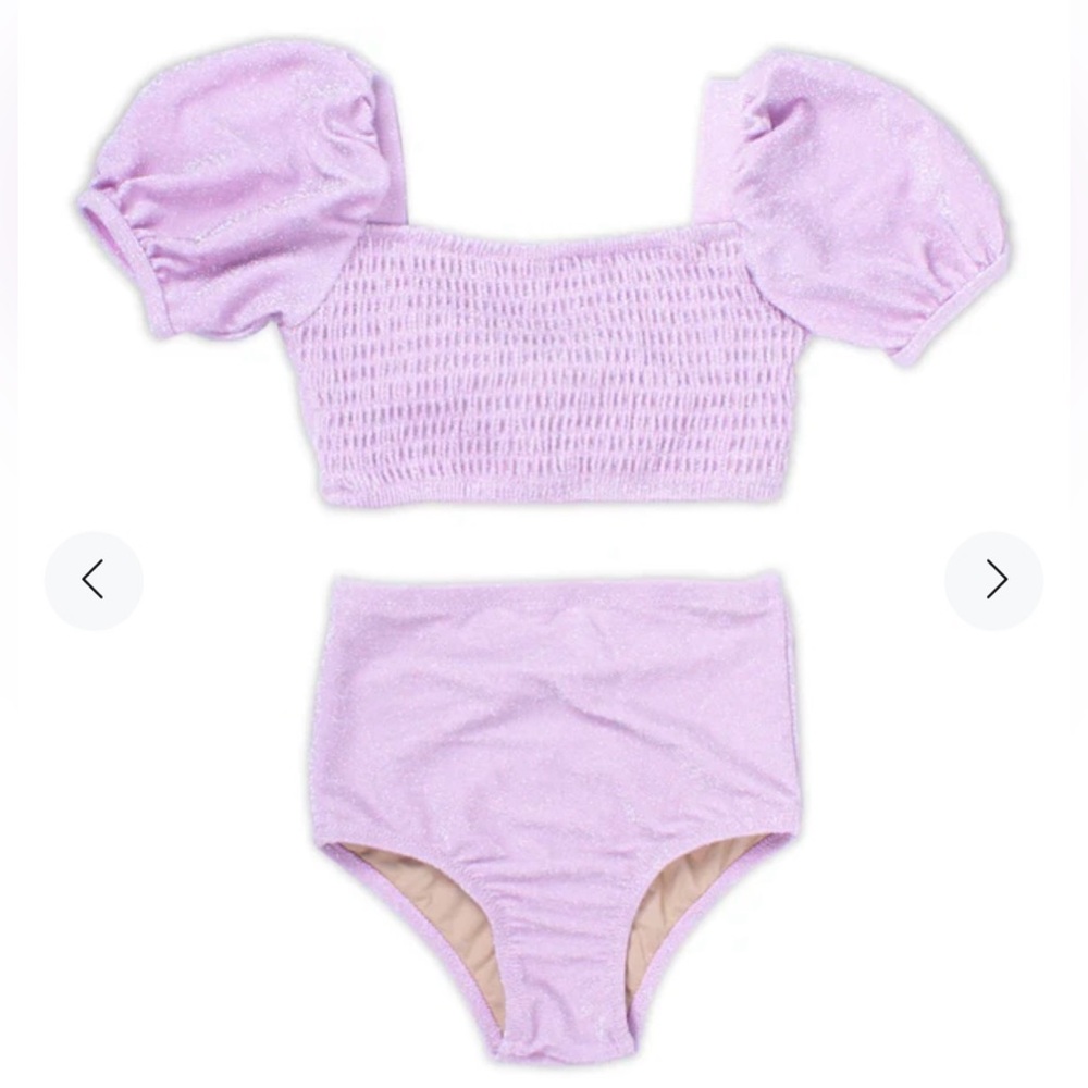 NWT Shade Critters Palm Beach Smocked 2 Piece | Lilac Shimmer | 5T